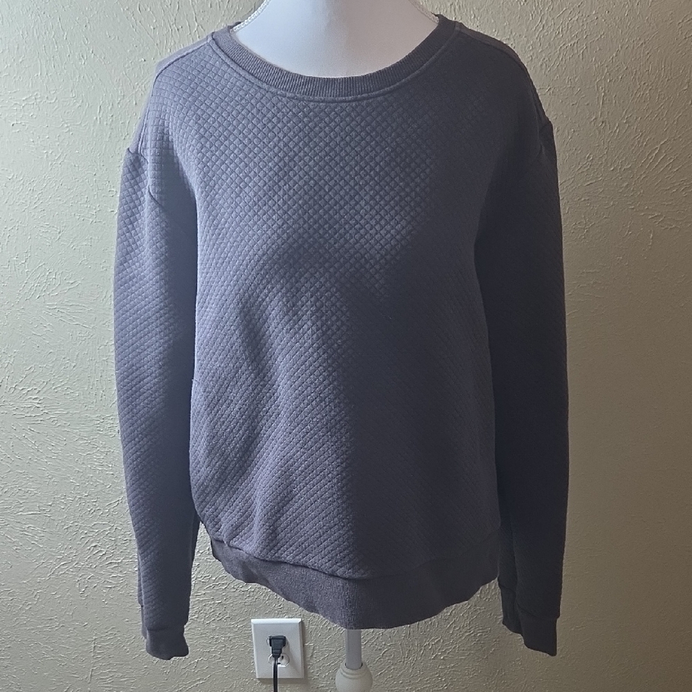Born Primitive Athletic Charcoal Crew Neck Sweatshirt, Size Large